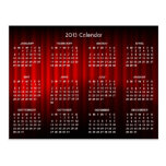 Carte postale de nouvelle année de calendrier de r cartes postales