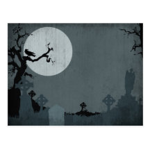 Carte postale de nuit d'effroi