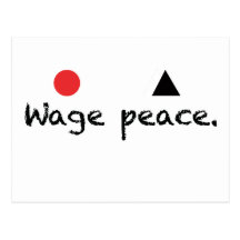 Carte postale de paix de salaire