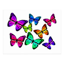 Carte postale de papillons