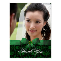 Carte postale de photo de Merci de mariage