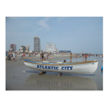 Carte postale de plage d'Atlantic City