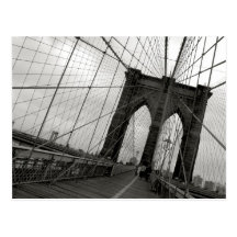 Carte postale de pont de Brooklyn