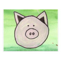 Carte postale de porc cartes postales