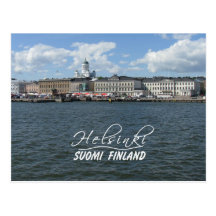Carte postale de port de Helsinki, personnaliser