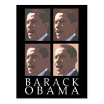 Carte postale de portrait de Barack Obama
