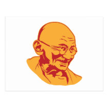 Carte postale de portrait de Mahatma Gandhi cartes postales