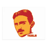 Carte postale de portrait de Nikola Tesla