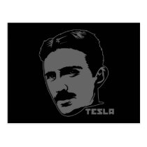 Carte postale de portrait de Nikola Tesla cartes postales