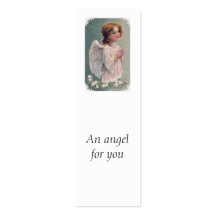 Carte postale de prière d'ange victorien cartes de visite professionnelles