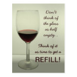 Carte postale de recharge