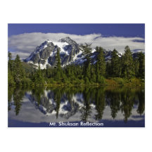 Carte postale de réflexion de Mt. Shuksan