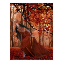 Carte postale de rendez-vous d'automne