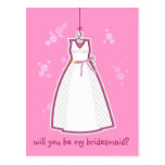 Carte postale de robe de mariage