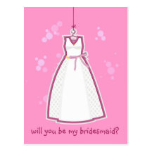 Carte postale de robe de mariage