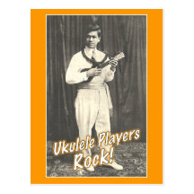 Carte postale de roche de joueurs d'Uke