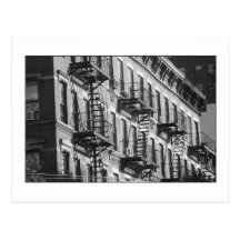 Carte postale de sorties de secours de NYC