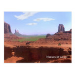 Carte postale de souvenir de cowboy de vallée de m