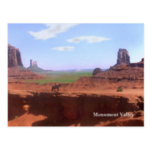 Carte postale de souvenir de cowboy de vallée de m