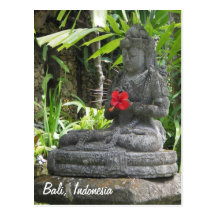 Carte postale de statue de Bali