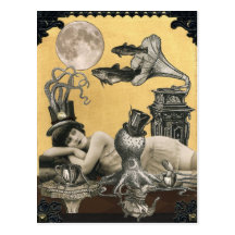 Carte postale de Steampunk de calypso