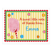 Carte postale de sucrerie de coton cartes postales