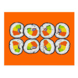 Carte postale de sushi de sushi