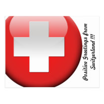 Carte postale de Switzewrland avec une salutation  cartes postales