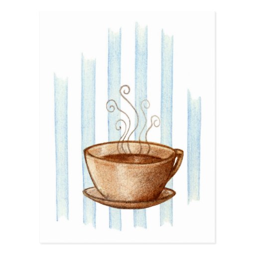 Carte postale de tasse de café