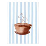 Carte postale de tasse de café