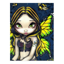 Carte postale "de tatouage de bourdon"
