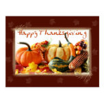 Carte postale de thanksgiving