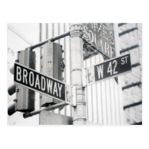 Carte postale de Times Square de Broadway
