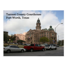 Carte postale de tribunal du comté de Tarrant (jou