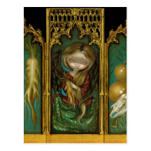 Carte postale "de triptyque de Mandragora"