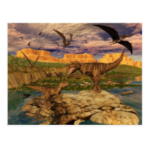 Carte postale de vallée de dinosaure