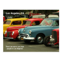 Carte postale de voiture de Los Angeles !