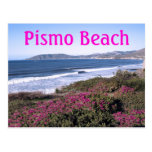 Carte postale de voyage de plage de Pismo