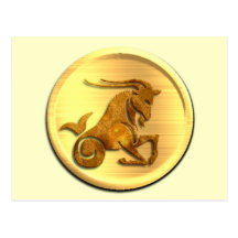 Carte postale de zodiaque de Capricorne
