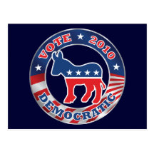 Carte postale Democratic de 2010 coutumes de vote