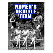 Carte postale d'équipe d'Uke de la femme