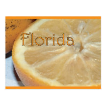 Carte postale d'orange de la Floride