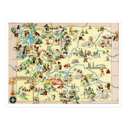 Carte postale drôle du Wyoming