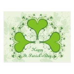 Carte postale du jour de St Patrick heureux