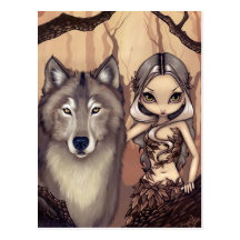 "Carte postale d'un ami de loup"