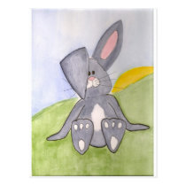 Carte postale ensoleillée de lapin cartes postales
