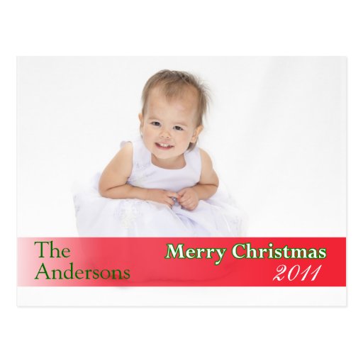 Carte postale faite sur commande de Noël
