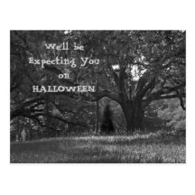 Carte postale fantomatique 2 d'invitation de Hallo