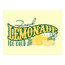 Carte postale fraîche de limonade