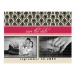 CARTE POSTALE : Fuschia baroque 2-Photo font gagne